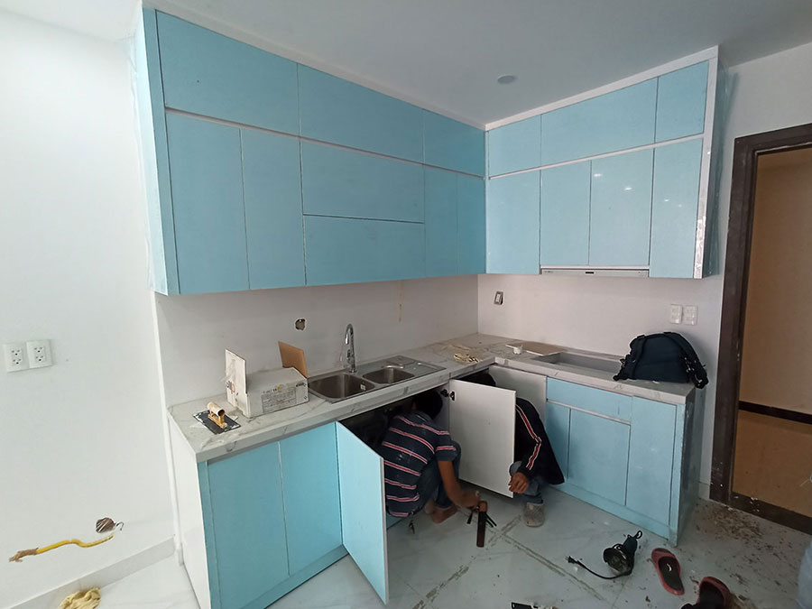 Thi công hoàn thiện căn hộ 2 phòng ngủ nhà chị Thủy - Sunrise Riverside Nhà Bè, TPHCM