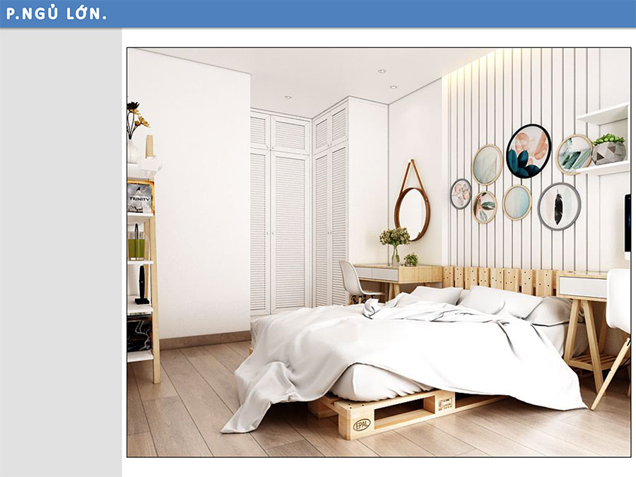 Thiết kế thi công nội thất căn hộ 2 phòng ngủ nhà chị Thủy - Nhà Bè HCM