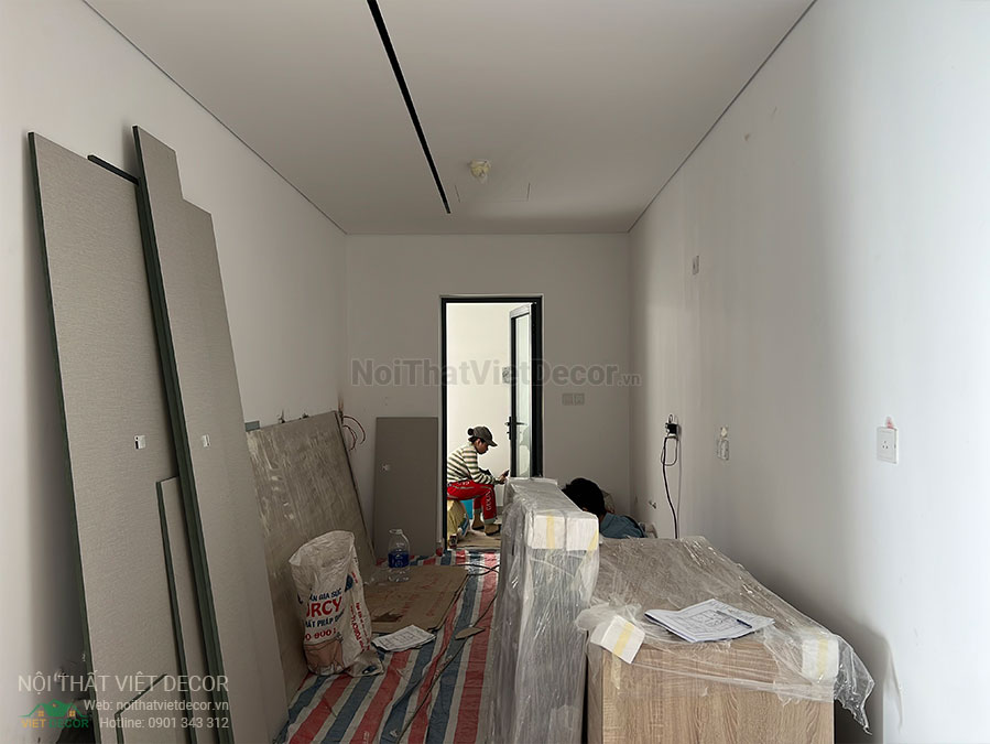 Nội thất Việt Decor thiết kế thi công nội thất nguyên căn, căn hộ 3 phòng ngủ Tân Phú Hồ Chí Minh thi công nhà bếp