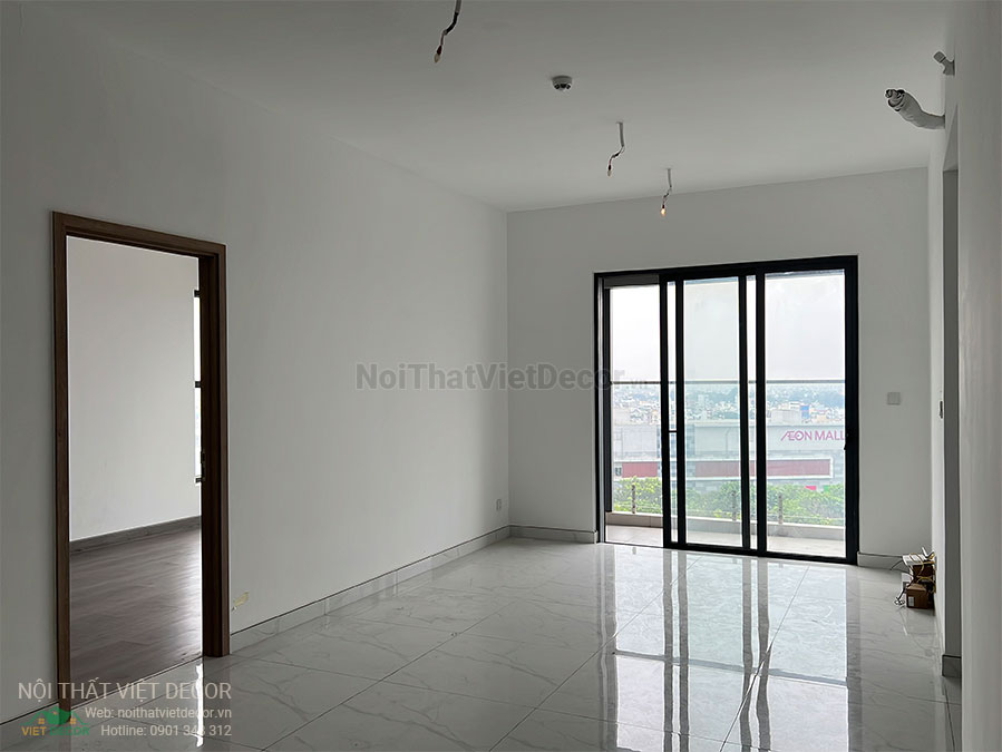 Nội thất Việt Decor thiết kế thi công nội thất nguyên căn, căn hộ 3 phòng ngủ Tân Phú Hồ Chí Minh hiện trạng phòng khách