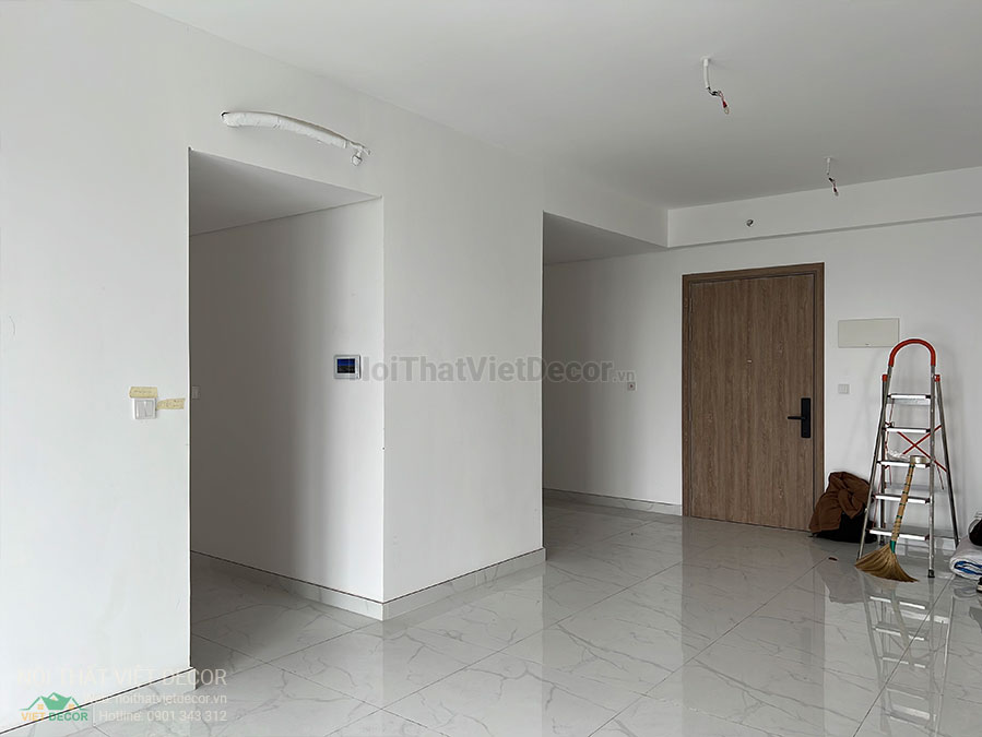Nội thất Việt Decor thiết kế thi công nội thất nguyên căn, căn hộ 3 phòng ngủ Tân Phú Hồ Chí Minh hiện trạng phòng khách