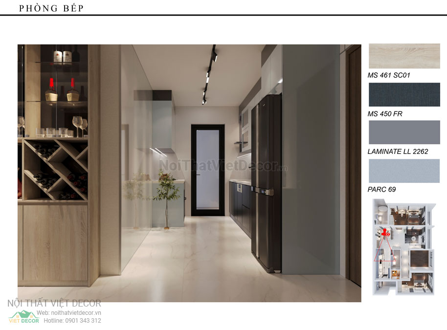 Nội thất Việt Decor thiết kế thi công nội thất nguyên căn, căn hộ 3 phòng ngủ Tân Phú Hồ Chí Minh hồ sơ thiết kế phòng khách