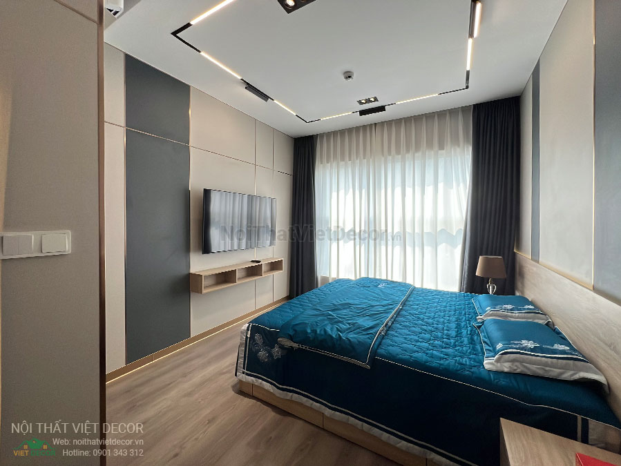 Nội thất Việt Decor thiết kế thi công nội thất nguyên căn, căn hộ 3 phòng ngủ Tân Phú Hồ Chí Minh hoàn thiện phòng ngủ nhỏ