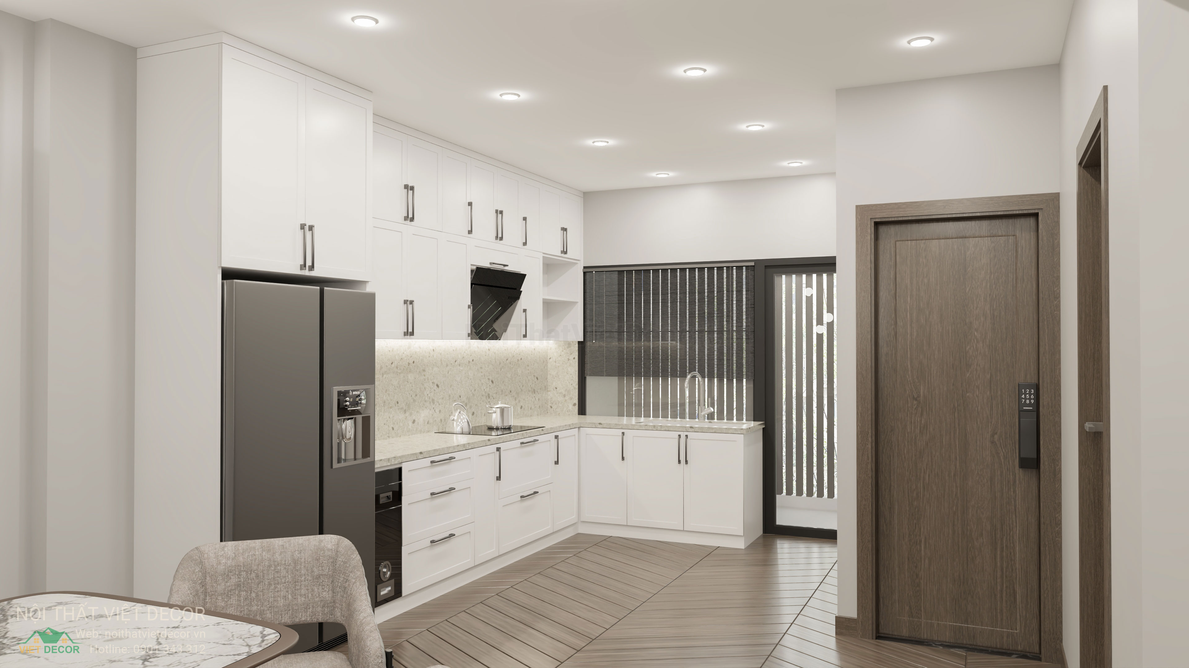 Nội Thất Việt Decor thiết kế nội thất tân cổ điển nhà phố thương mại shophouse T&T City Millennia tại xã Long Hậu, Cần Giuộc, Long An Tây Ninh