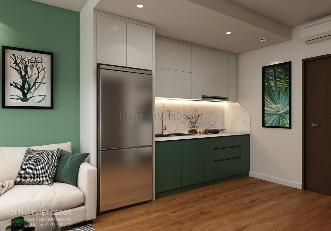 Nội Thất Việt Decor thiết kế thi công nội thất căn hộ officetel studio phong cách hiện đại modern