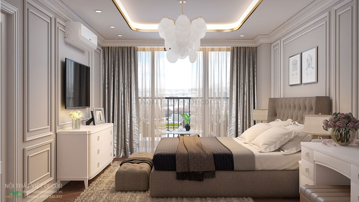 Nội Thất Việt Decor thiết kế thi công nội thất căn hộ phong cách tân cổ điển