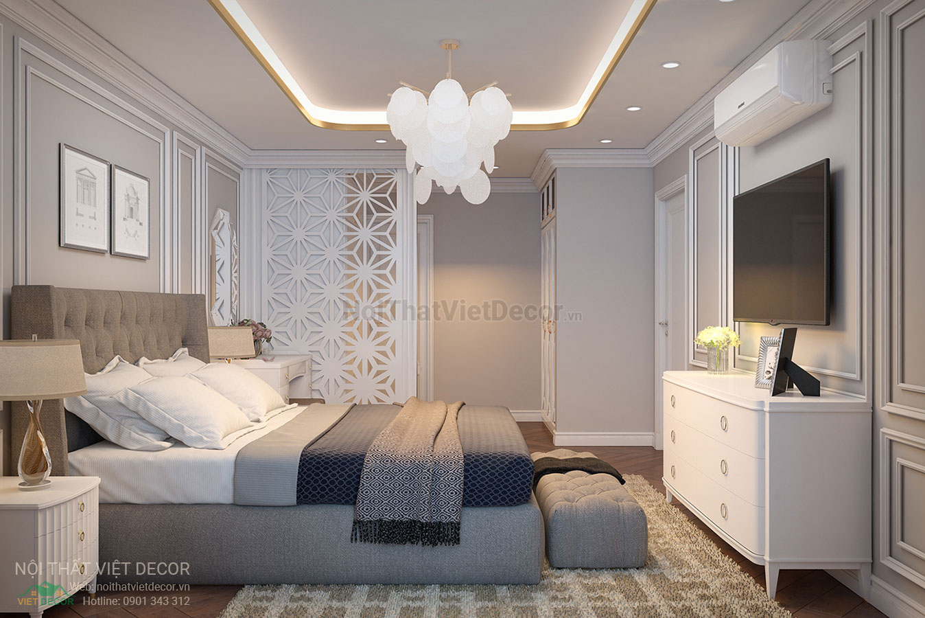 Nội Thất Việt Decor thiết kế thi công nội thất căn hộ phong cách tân cổ điển