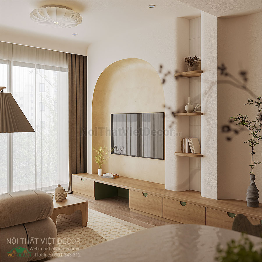 Nội Thất Việt Decor thiết kế thi công nội thất căn hộ phong cách wabi sabi