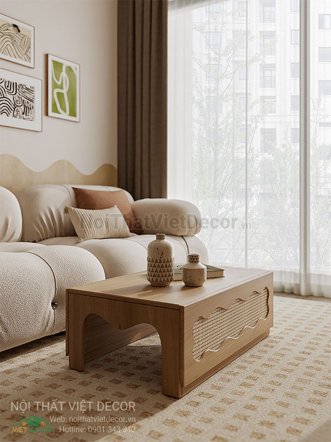 Nội Thất Việt Decor thiết kế thi công nội thất căn hộ phong cách wabi sabi