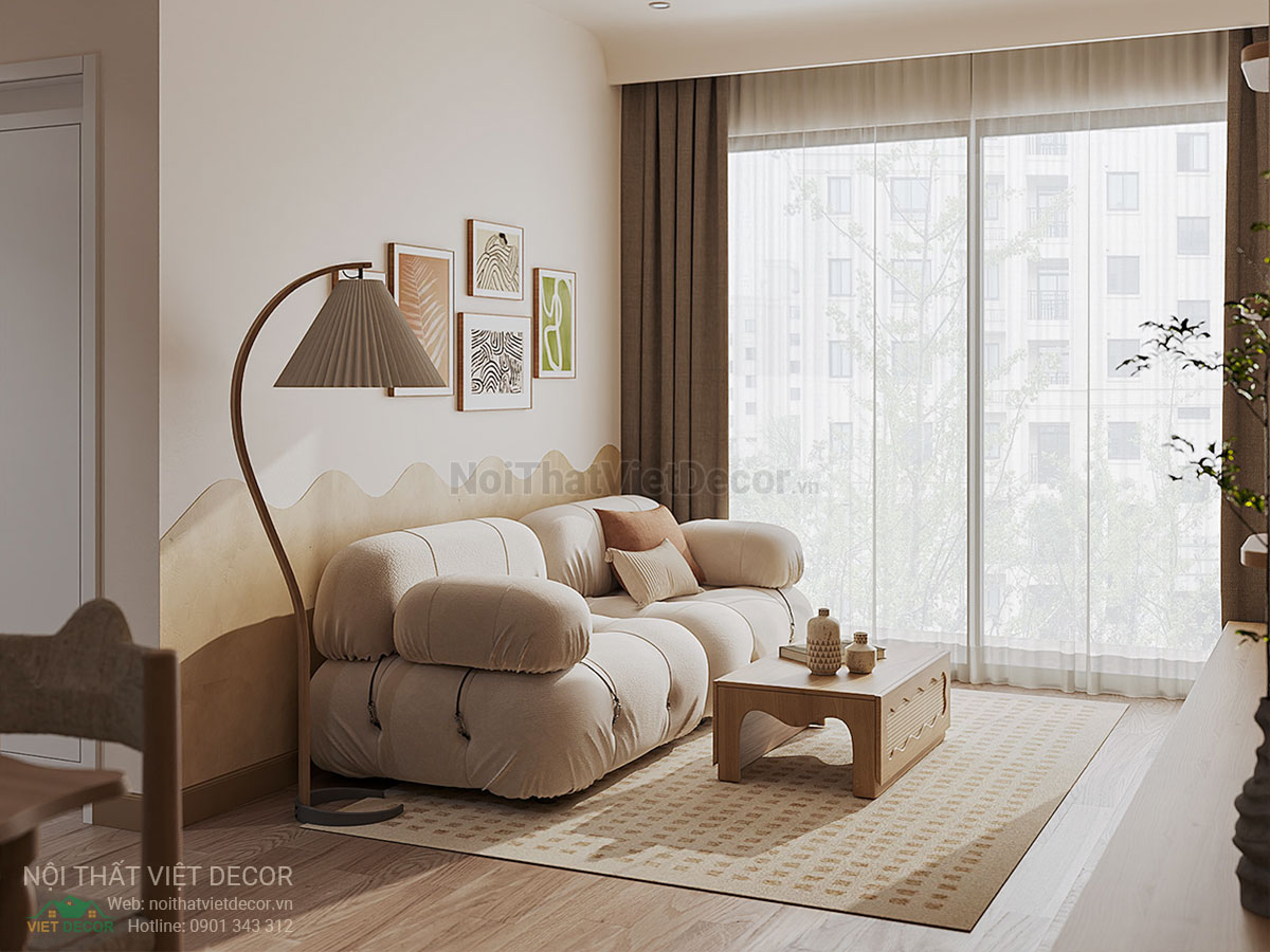 Nội Thất Việt Decor thiết kế thi công nội thất căn hộ phong cách wabi sabi