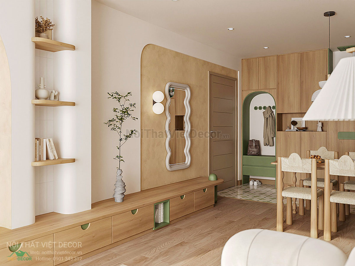 Nội Thất Việt Decor thiết kế thi công nội thất căn hộ phong cách wabi sabi