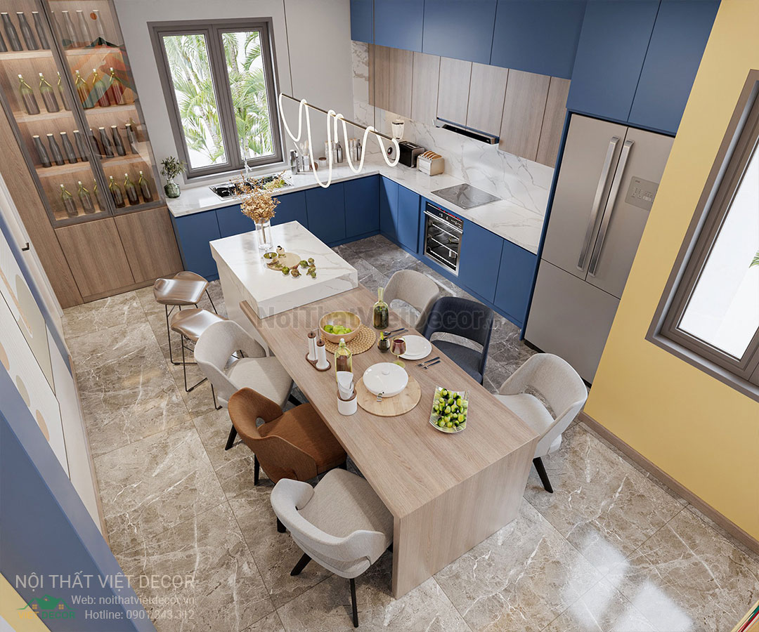 Nội Thất Việt Decor thiết kế thi công nội thất nhà phố phong cách color block