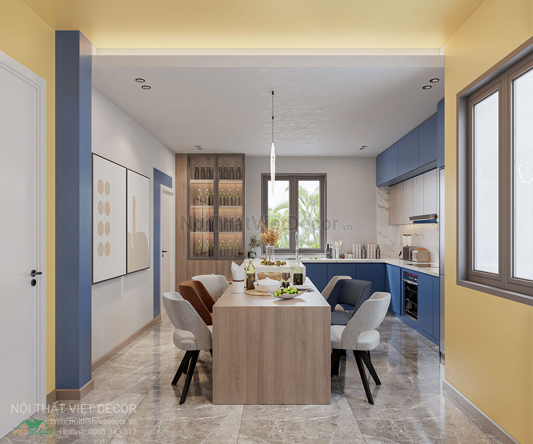 Nội Thất Việt Decor thiết kế thi công nội thất nhà phố phong cách color block