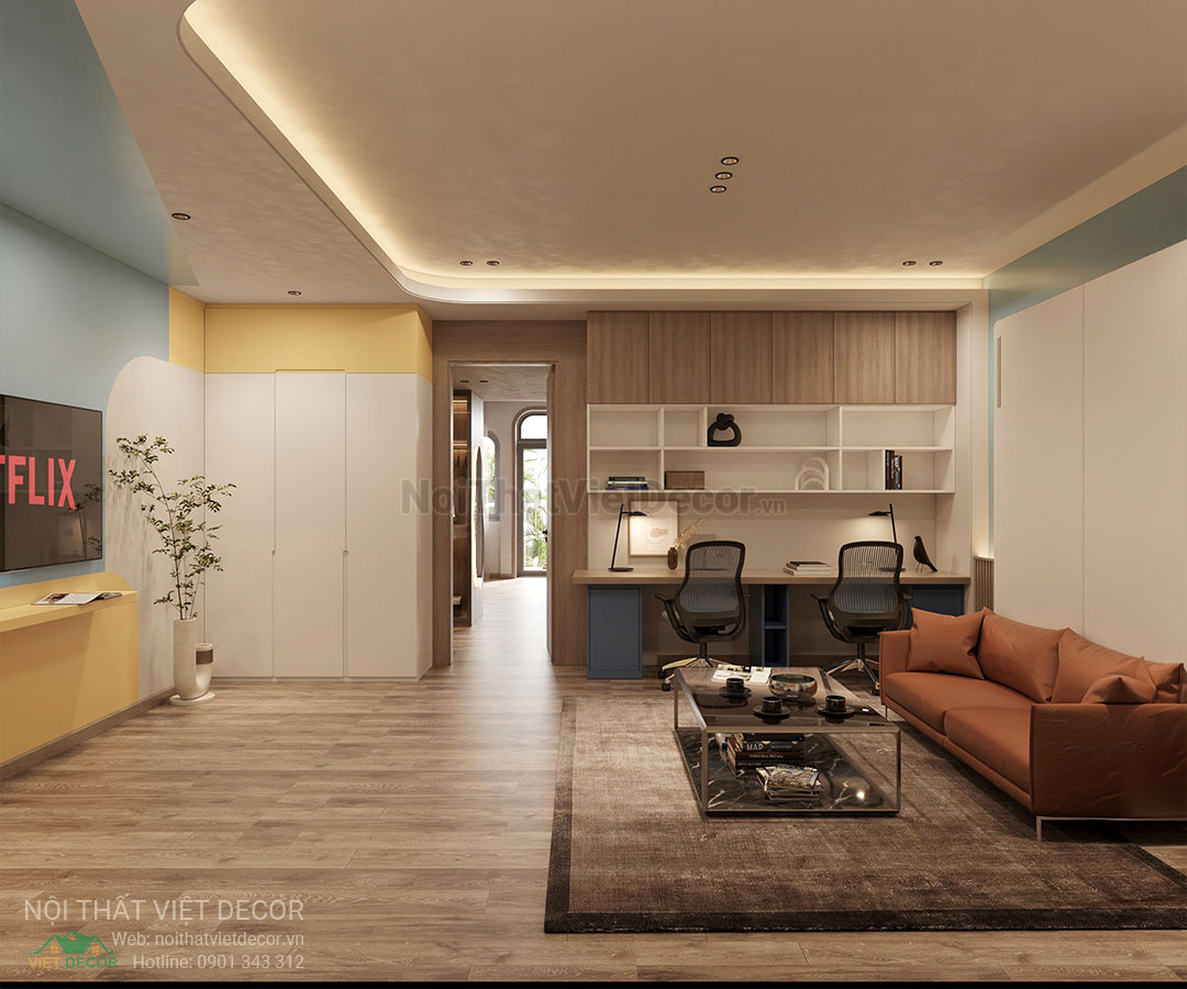 Nội Thất Việt Decor thiết kế thi công nội thất nhà phố phong cách color block