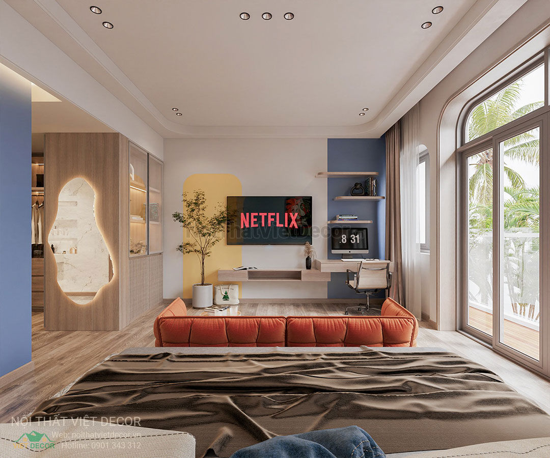 Nội Thất Việt Decor thiết kế thi công nội thất nhà phố phong cách color block