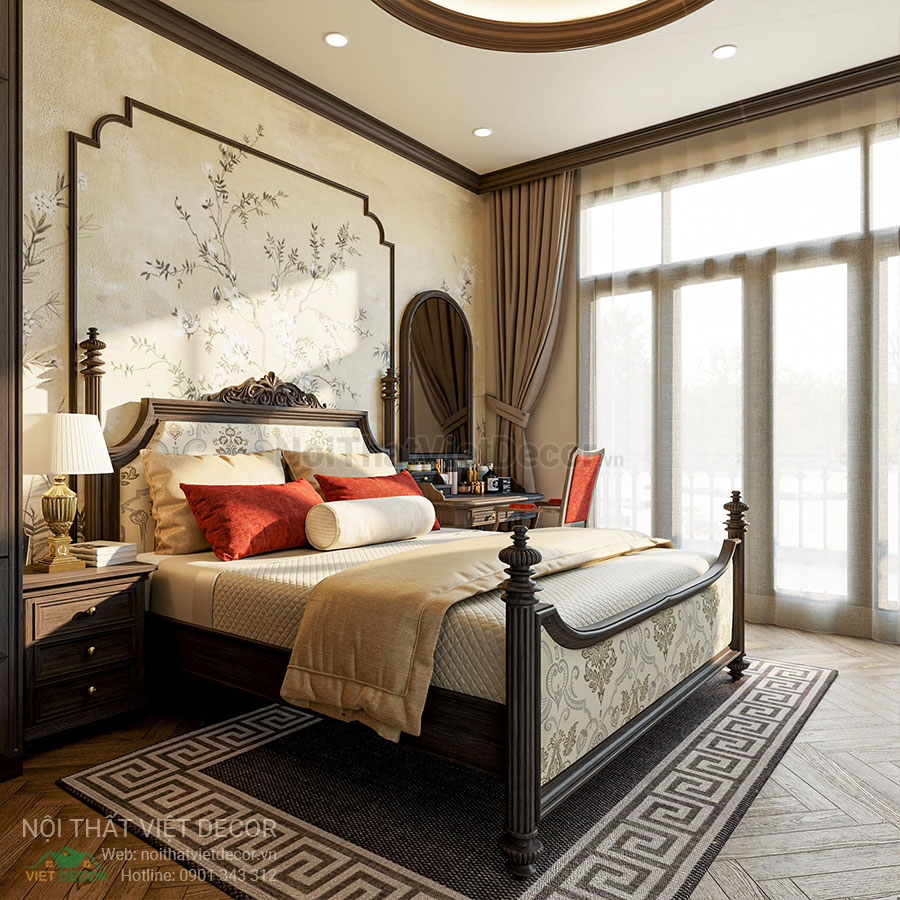Nội Thất Việt Decor thiết kế thi công nội thất nhà phố phong cách đông dương indochine