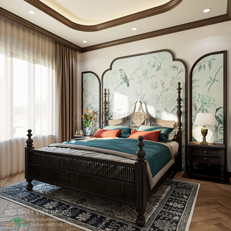 Nội Thất Việt Decor thiết kế thi công nội thất nhà phố phong cách đông dương indochine