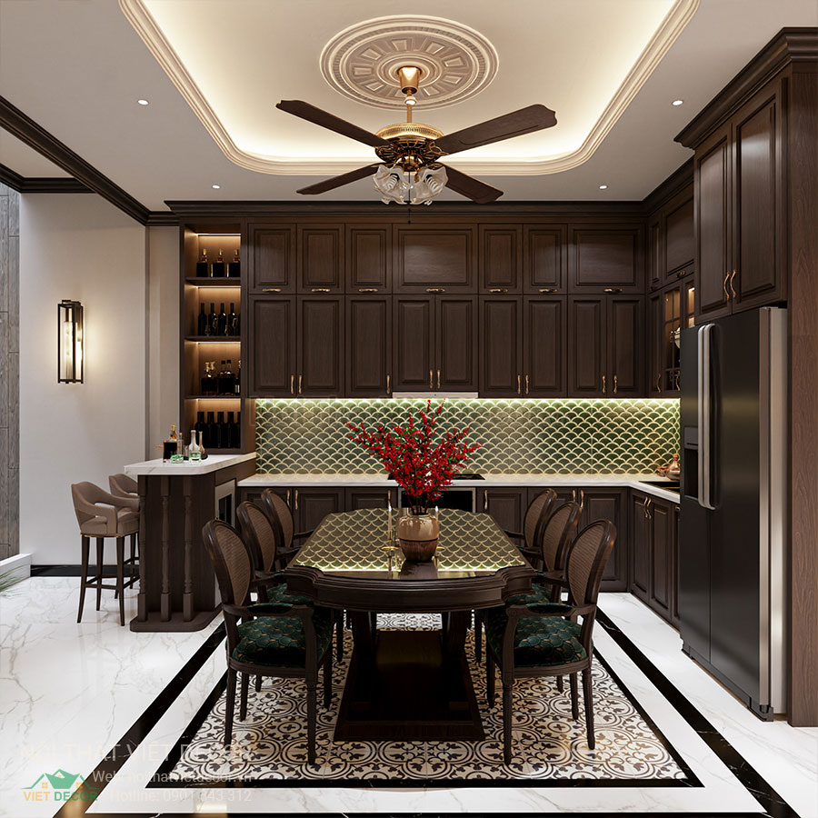 Nội Thất Việt Decor thiết kế thi công nội thất nhà phố phong cách đông dương indochine