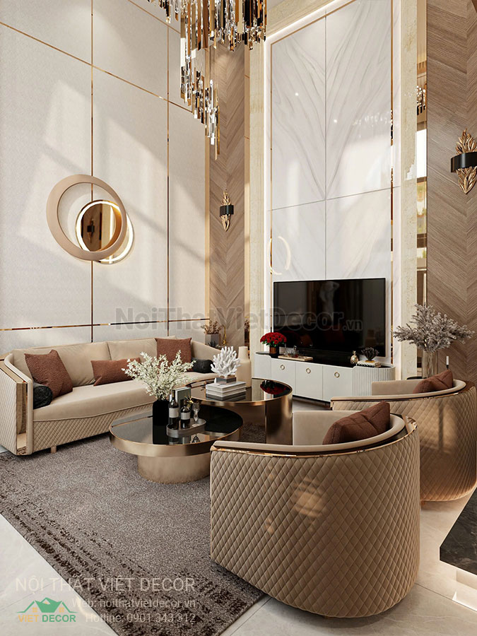 Nội Thất Việt Decor thiết kế thi công nội thất nhà phố phong cách hiện đại sang trọng modern luxury