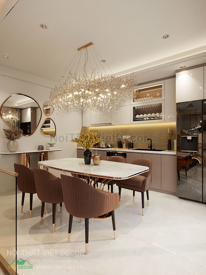 Nội Thất Việt Decor thiết kế thi công nội thất nhà phố phong cách hiện đại sang trọng modern luxury