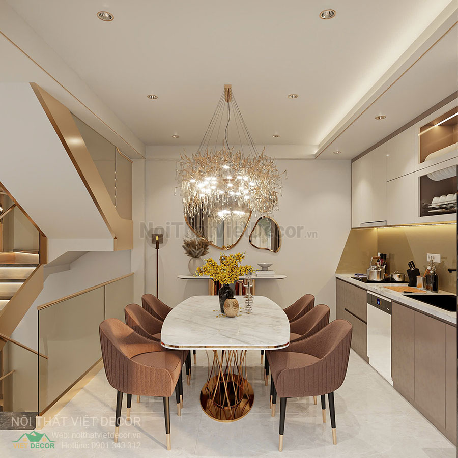 Nội Thất Việt Decor thiết kế thi công nội thất nhà phố phong cách hiện đại sang trọng modern luxury