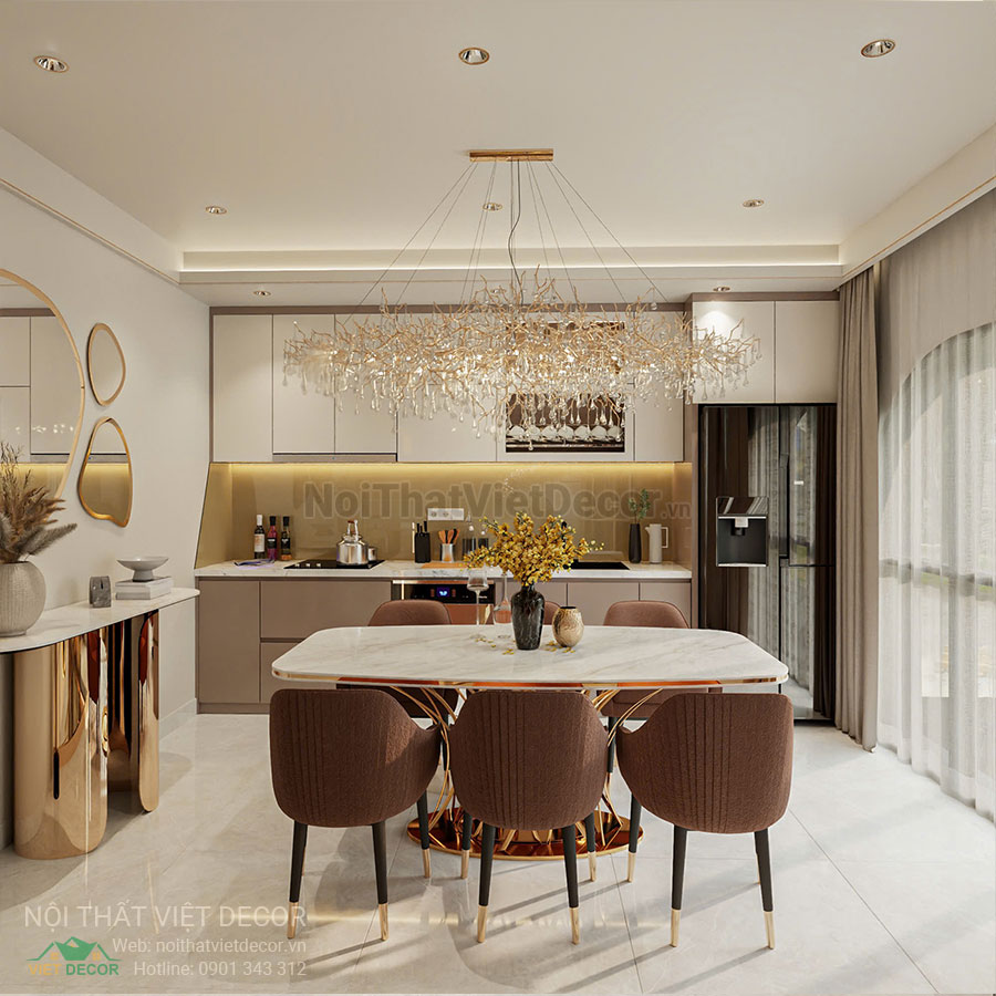 Nội Thất Việt Decor thiết kế thi công nội thất nhà phố phong cách hiện đại sang trọng modern luxury