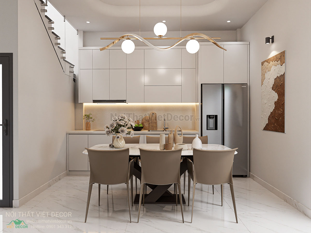 Nội Thất Việt Decor thiết kế thi công nội thất nhà phố phong cách hiện đại tối giản modern minimalism