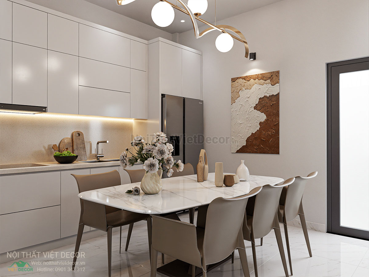 Nội Thất Việt Decor thiết kế thi công nội thất nhà phố phong cách hiện đại tối giản modern minimalism