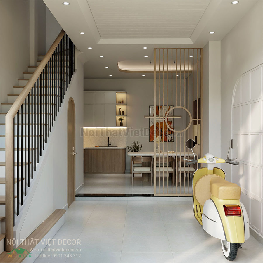 Nội Thất Việt Decor thiết kế thi công nội thất nhà phố phong cách Nhật Bản japandi kết hợp Bắc Âu scandinavian