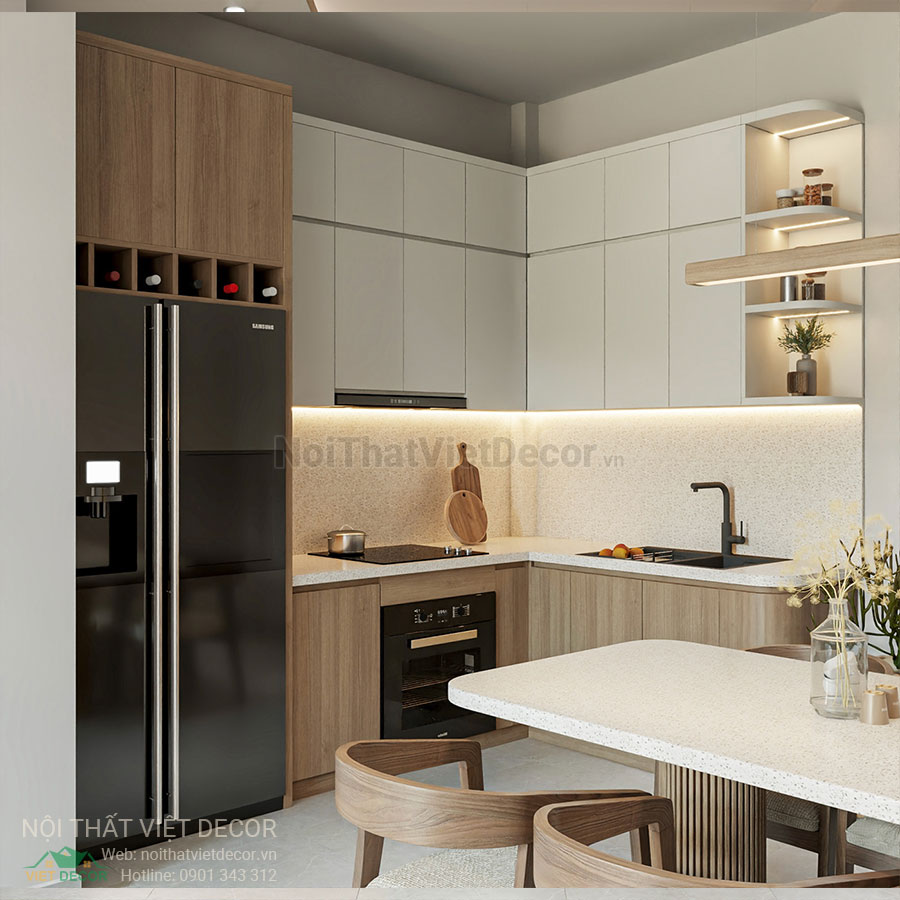 Nội Thất Việt Decor thiết kế thi công nội thất nhà phố phong cách Nhật Bản japandi kết hợp Bắc Âu scandinavian