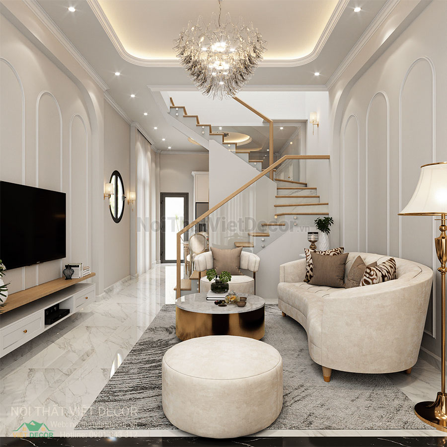 Nội Thất Việt Decor thiết kế thi công nội thất nhà phố phong cách tân cổ điển