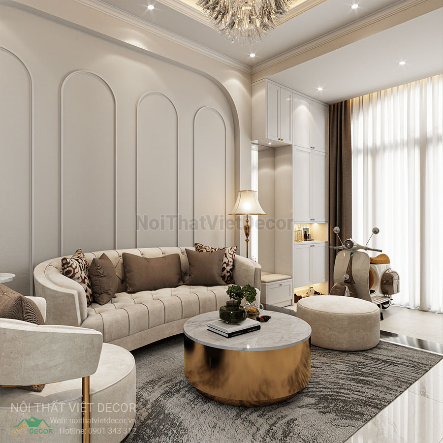 Nội Thất Việt Decor thiết kế thi công nội thất nhà phố phong cách tân cổ điển