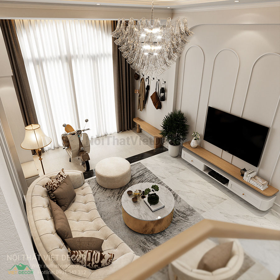 Nội Thất Việt Decor thiết kế thi công nội thất nhà phố phong cách tân cổ điển