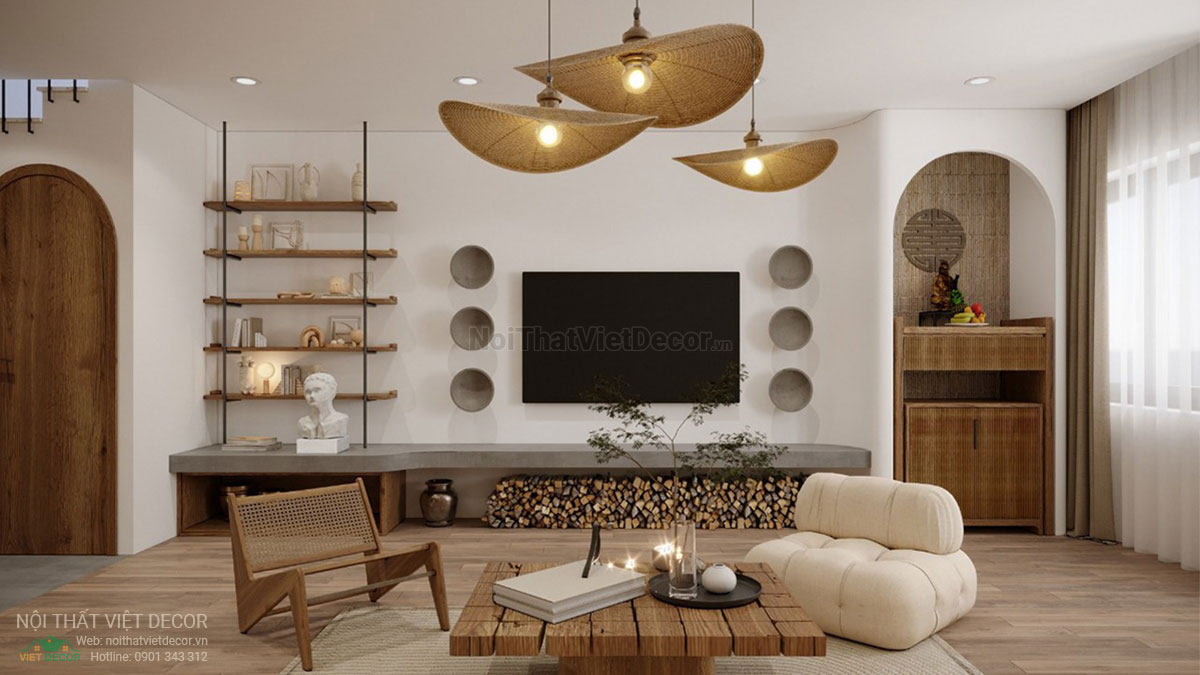 Nội Thất Việt Decor thiết kế thi công nội thất nhà phố phong cách wabi sabi