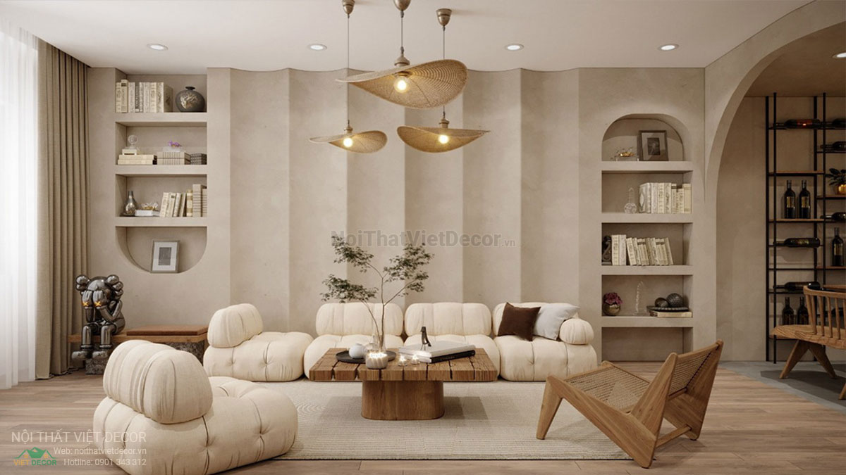 Nội Thất Việt Decor thiết kế thi công nội thất nhà phố phong cách wabi sabi