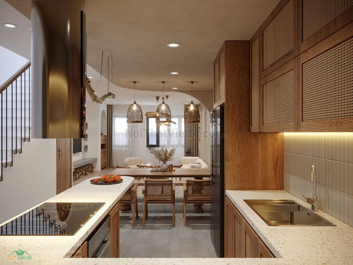 Nội Thất Việt Decor thiết kế thi công nội thất nhà phố phong cách wabi sabi