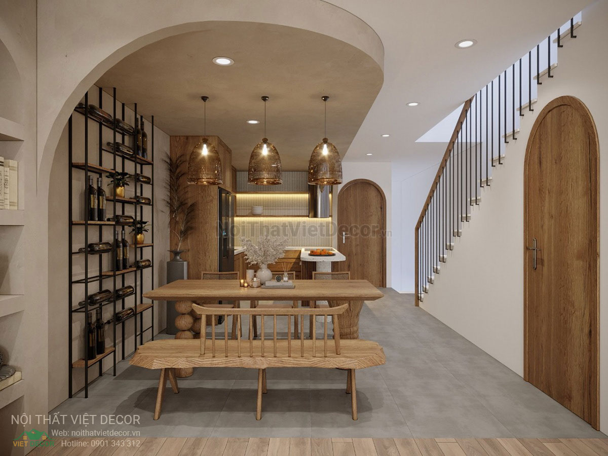 Nội Thất Việt Decor thiết kế thi công nội thất nhà phố phong cách wabi sabi