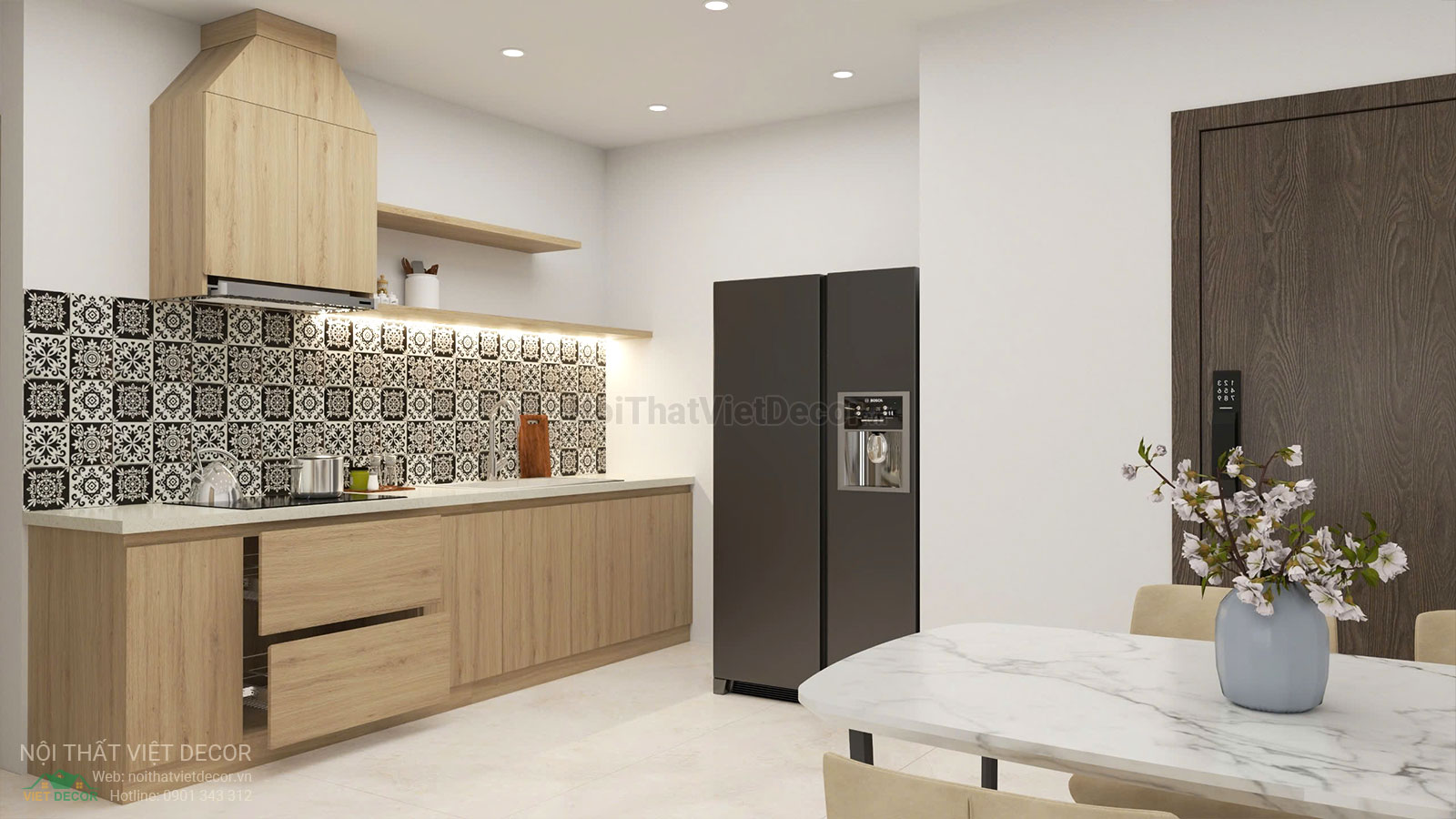 Nội Thất Việt Decor thiết kế nội thất căn hộ 2 phòng ngủ thuộc dự án chung cư Lavida Plus quận 7 tp HCM