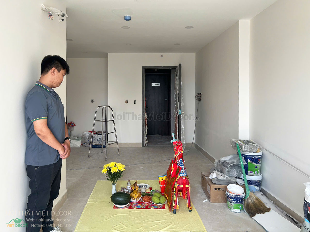 Nội Thất Việt Decor thiết kế thi công trang trí xây dựng hoàn thiện, tủ bếp căn hộ 2 phòng ngủ thuộc dự án chung cư Lavida Plus quận 7 tp HCM