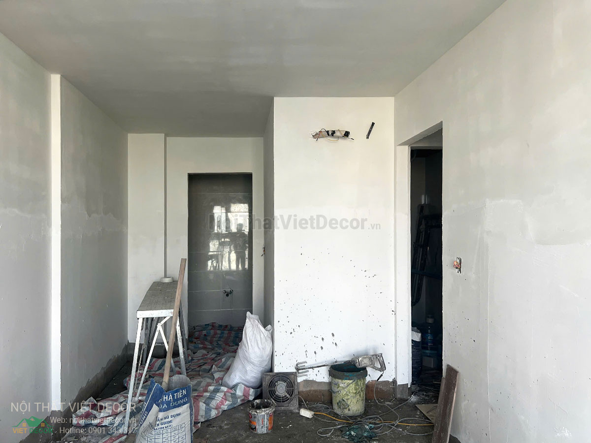Nội Thất Việt Decor thiết kế thi công trang trí xây dựng hoàn thiện, tủ bếp căn hộ 2 phòng ngủ thuộc dự án chung cư Lavida Plus quận 7 tp HCM