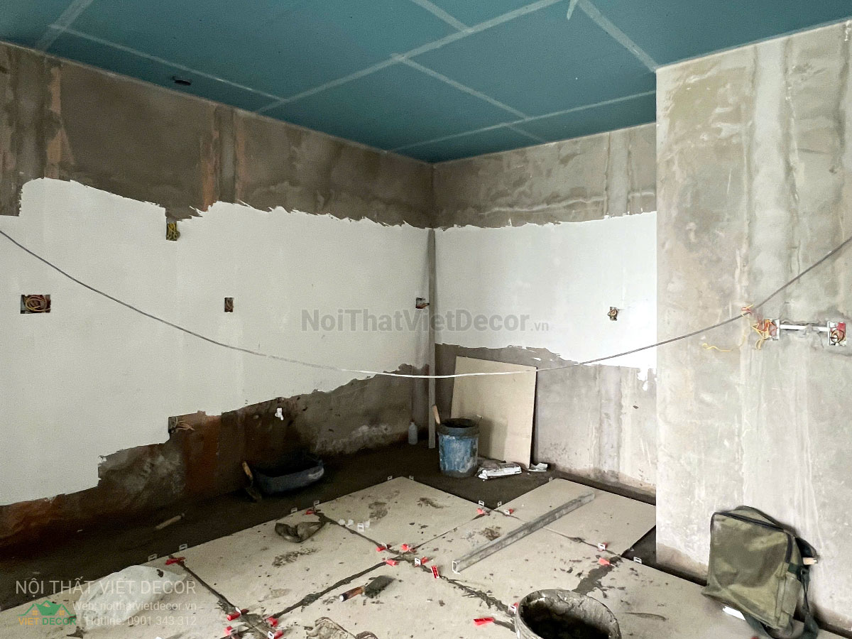 Nội Thất Việt Decor thiết kế thi công trang trí xây dựng hoàn thiện, tủ bếp căn hộ 2 phòng ngủ thuộc dự án chung cư Lavida Plus quận 7 tp HCM