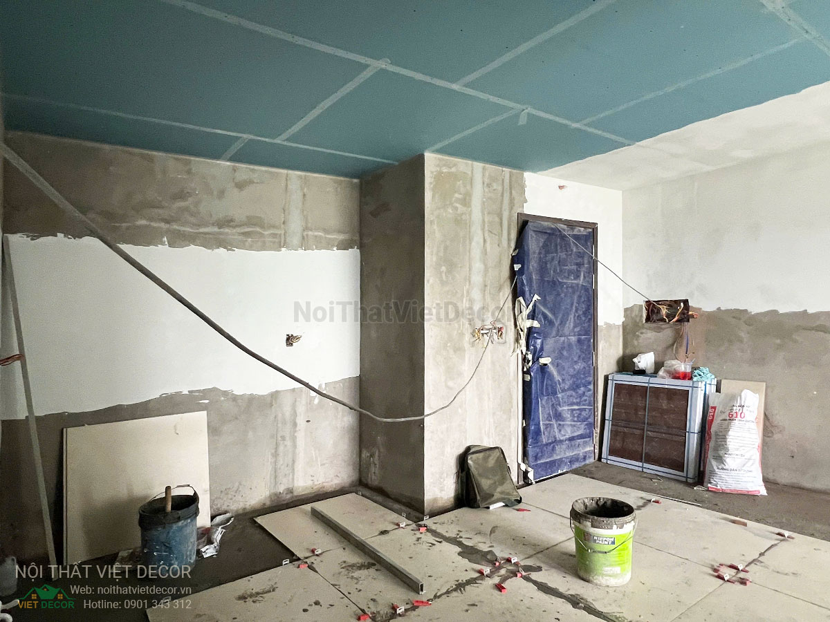Nội Thất Việt Decor thiết kế thi công trang trí xây dựng hoàn thiện, tủ bếp căn hộ 2 phòng ngủ thuộc dự án chung cư Lavida Plus quận 7 tp HCM