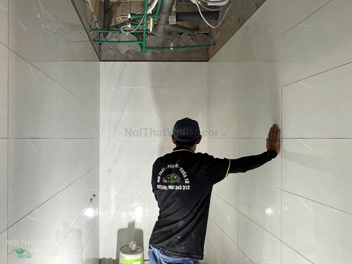 Nội Thất Việt Decor thiết kế thi công trang trí xây dựng hoàn thiện, tủ bếp căn hộ 2 phòng ngủ thuộc dự án chung cư Lavida Plus quận 7 tp HCM