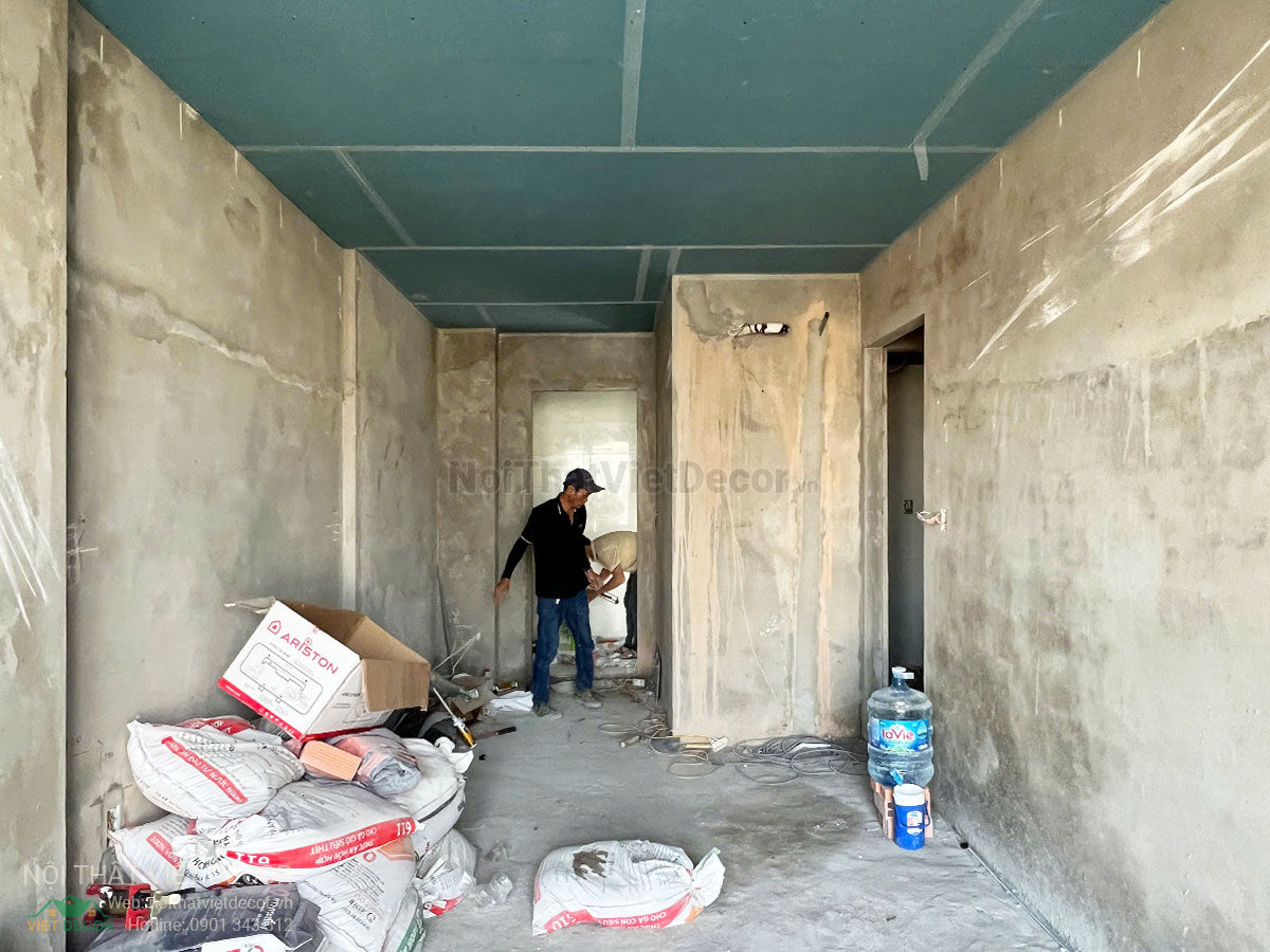 Nội Thất Việt Decor thiết kế thi công trang trí xây dựng hoàn thiện, tủ bếp căn hộ 2 phòng ngủ thuộc dự án chung cư Lavida Plus quận 7 tp HCM