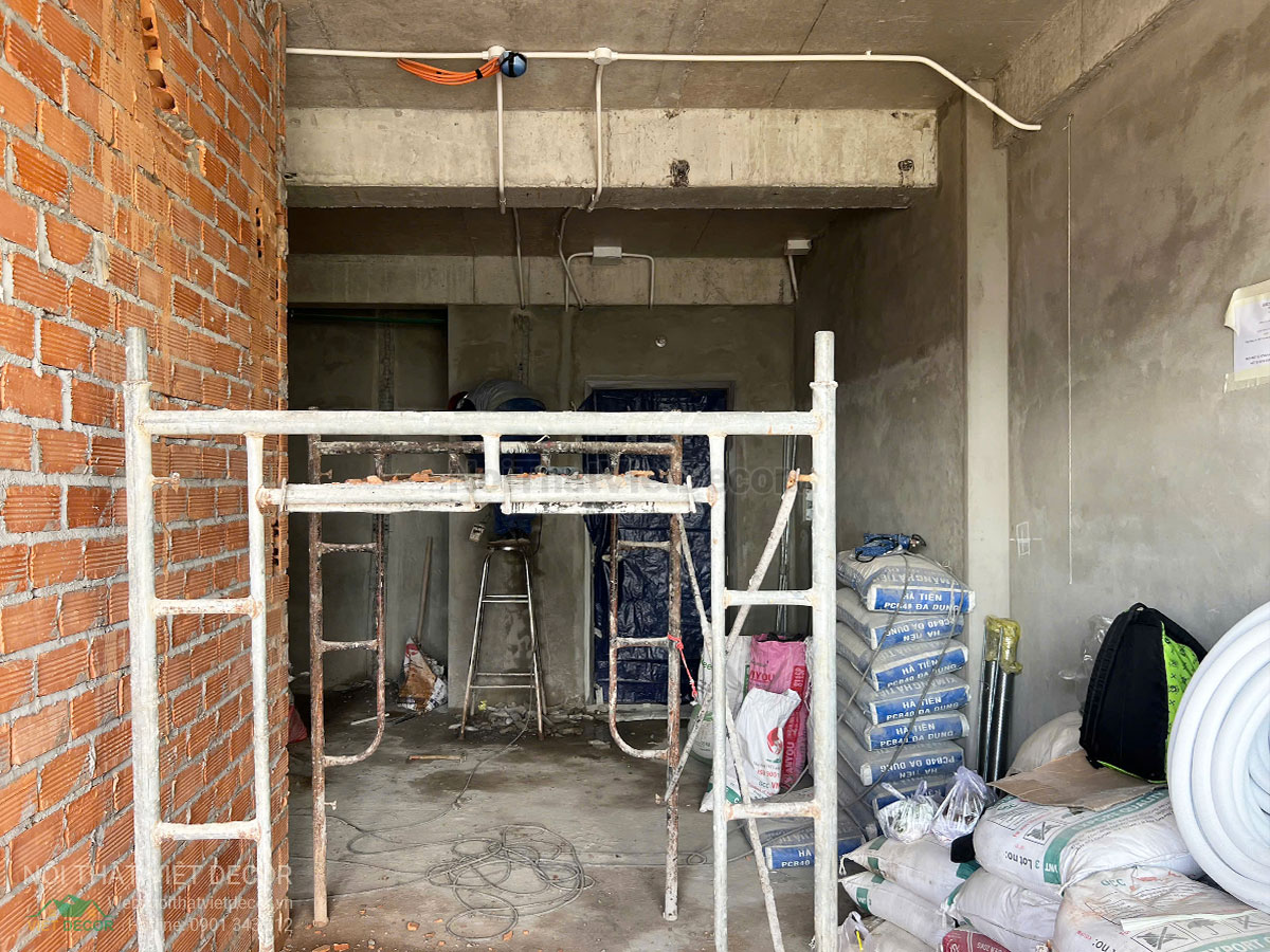 Nội Thất Việt Decor thiết kế thi công trang trí xây dựng hoàn thiện, tủ bếp căn hộ 2 phòng ngủ thuộc dự án chung cư Lavida Plus quận 7 tp HCM