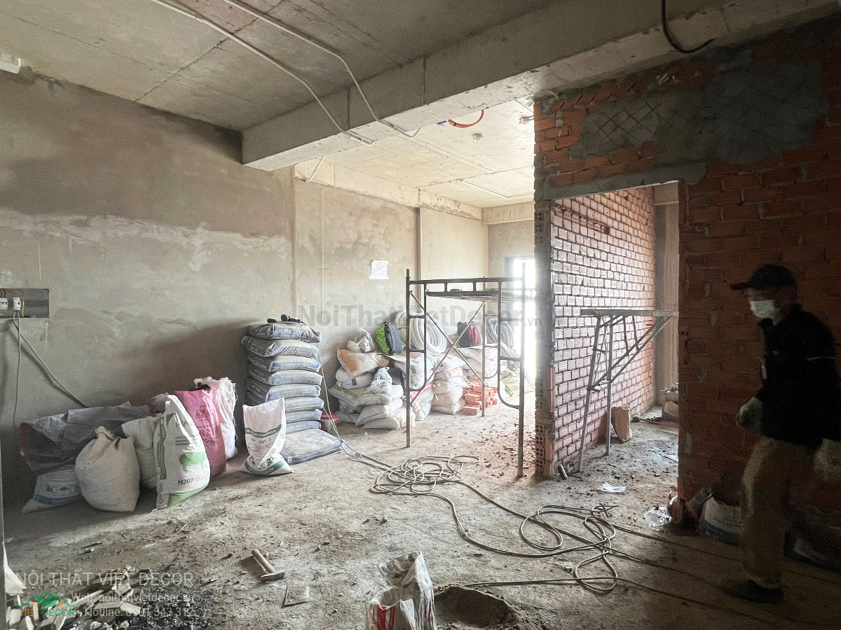 Nội Thất Việt Decor thiết kế thi công trang trí xây dựng hoàn thiện, tủ bếp căn hộ 2 phòng ngủ thuộc dự án chung cư Lavida Plus quận 7 tp HCM