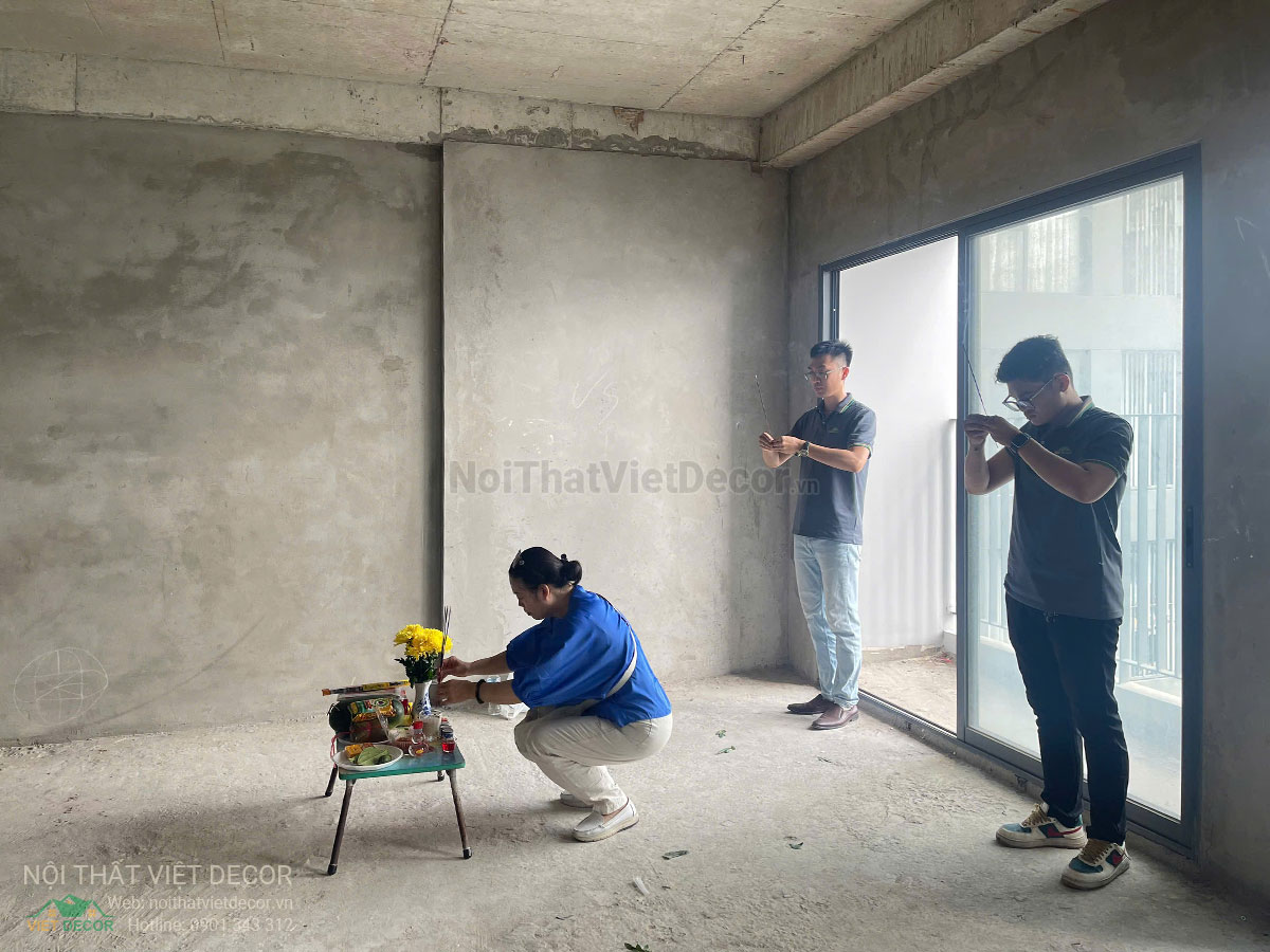 Nội Thất Việt Decor thiết kế thi công trang trí xây dựng hoàn thiện, tủ bếp căn hộ 2 phòng ngủ thuộc dự án chung cư Lavida Plus quận 7 tp HCM