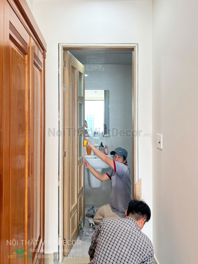 Nội Thất Việt Decor thiết kế thi công trang trí xây dựng hoàn thiện, tủ bếp căn hộ 2 phòng ngủ thuộc dự án chung cư Lavida Plus quận 7 tp HCM