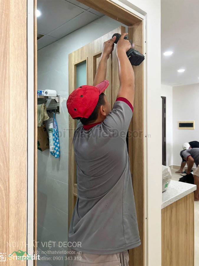 Nội Thất Việt Decor thiết kế thi công trang trí xây dựng hoàn thiện, tủ bếp căn hộ 2 phòng ngủ thuộc dự án chung cư Lavida Plus quận 7 tp HCM