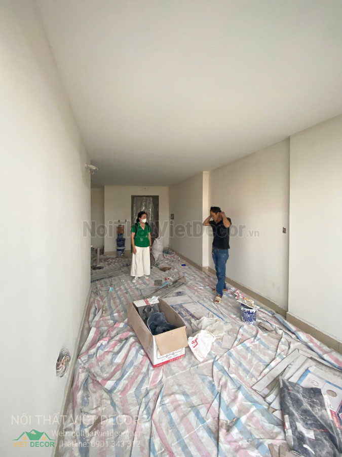 Nội Thất Việt Decor thiết kế thi công trang trí xây dựng hoàn thiện, tủ bếp căn hộ 2 phòng ngủ thuộc dự án chung cư Lavida Plus quận 7 tp HCM
